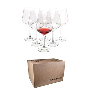 VS WANAKA 6 Sada 6ks sklenic na červené víno, 570 ml