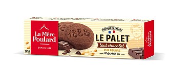 PABA Francouzské sušenky La Mére Poulard Tradition All chocolate French shortbread, papír 125 g