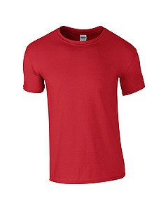 Triko GILDAN SOFTSTYLE ADULT T-SHIRT 153g, červená, 2XL - reklamní trička