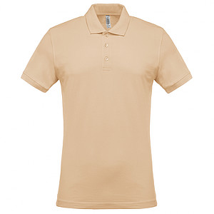 Pánské polotriko KARIBAN SHORT-SLEEVED PIQUÉ POLO SHIRT, béžová, 2XL