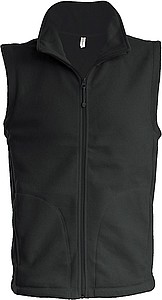 Pánská mikrofleecová vesta Kariban fleece vest men, tmavě šedá, vel. L - reklamní vesty