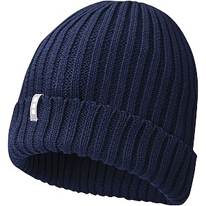 Beanie čepice z organické bavlny, námořní modrá - reklamní čepice