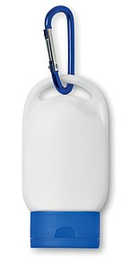 Opalovací mléko 30ml, SPF 30, s karabinou, modrý