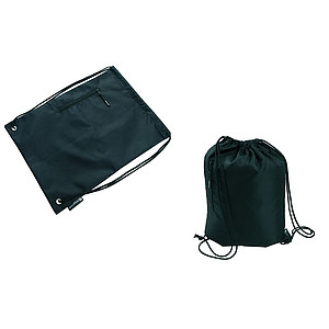 SCHWARZWOLF NUNAVUT stahovací batoh černý 420D polyester