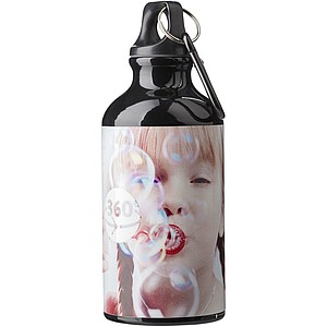 KYLBAHA Hliníková láhev na pití, objem 400 ml, černá