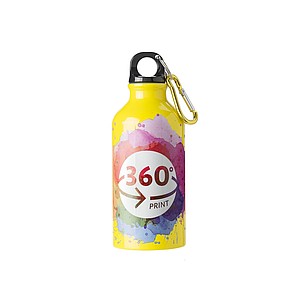 KYLBAHA Hliníková láhev na pití, objem 400 ml, žlutá