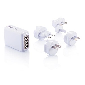 BERBES Cestovní USB rozbočovač do zásuvky se 4 USB porty