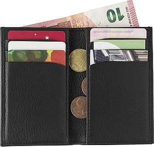 POGAMOS Kožený obal na kreditní karty s RFID ochranou