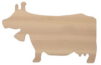 Dřevěné krájecí prkénko ve tvaru krávy ekologické předměty