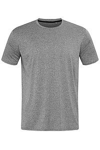 Pánské tričko STEDMAN RECYCLED SPORTS-T MOVE MEN, šedý melír, L - reklamní trička