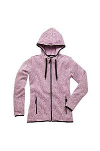 Mikina STEDMAN ACTIVE KNIT FLEECE JACKET WOMEN fialový melír L