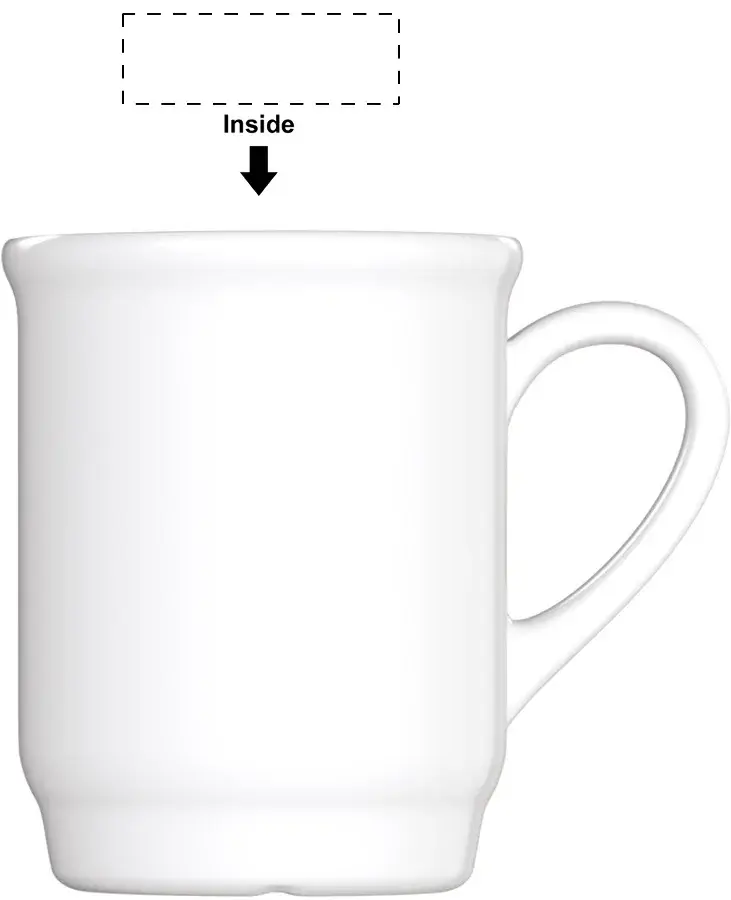 Umístění potisku: Uvniř pro praváka