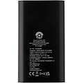 4000mAh bezdrátová powerbanka typu C z recyklovaného hliníku, černá