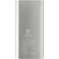 4000mAh bezdrátová powerbanka typu C z recyklovaného hliníku, stříbrná