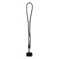 60W kabel na mobilní telefon RPET s poutkem, černá