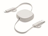 60W svinovací nabíjecí kabel, bílá