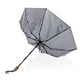 Bambusový automatický deštník Impact AWARE™ RPET 190T, průměr 94 cm, antracitová