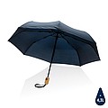 Bambusový automatický deštník Impact AWARE™ RPET 190T, průměr 94 cm, námořní modrá