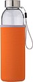 BUFALA Skleněná láhev na pití v neoprenovém rukávu, 500 ml, oranžová
