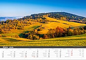 Česká krajina 2027, nástěnný kalendář, prodloužená záda