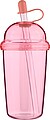 Cestovní hrnek na pití 500 ml, růžová