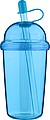 Cestovní hrnek na pití 500 ml, světle modrá