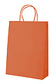 CORADA Papírová taška s kroucenými uchy, 36 x 12 x 41 cm, oranžová