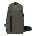 Crossbody taška z RPET, středně zelená (kelly, středně zelená