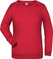 Dámská mikina James Nicholson sweatshirt women, červená, vel. XL