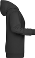 Dámská mikina s kapucí James Nicholson sweat hoodie women, černá, vel. XS