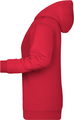 Dámská mikina s kapucí James Nicholson sweat hoodie women, červená, vel. S