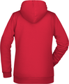 Dámská mikina s kapucí James Nicholson sweat hoodie women, červená, vel. XS