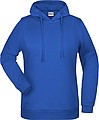 Dámská mikina s kapucí James Nicholson sweat hoodie women, královská modrá, vel. M