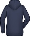 Dámská mikina s kapucí James Nicholson sweat hoodie women, námořní modrá, vel. XXL