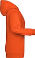 Dámská mikina s kapucí James Nicholson sweat hoodie women, oranžová, vel. 3XL