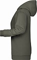 Dámská mikina s kapucí James Nicholson sweat hoodie women, šedá, vel. XL