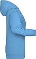 Dámská mikina s kapucí James Nicholson sweat hoodie women, sv. modrá, vel. M