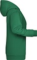 Dámská mikina s kapucí James Nicholson sweat hoodie women, sv. zelená, vel. XS