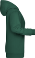 Dámská mikina s kapucí James Nicholson sweat hoodie women, tmavě zelená, vel. S