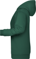 Dámská mikina s kapucí James Nicholson sweat hoodie women, tmavě zelená, vel. XS