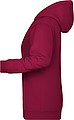 Dámská mikina s kapucí James Nicholson sweat hoodie women, vínová, vel. XXL
