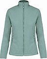 Dámská mikrofleecová mikina Kariban fleece jacket women, šedozelená, vel. 3XL