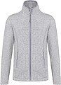 Dámská mikrofleecová mikina Kariban fleece jacket women, šedý melír, vel. S
