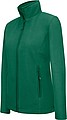Dámská mikrofleecová mikina Kariban fleece jacket women, tmavě zelená, vel. XL