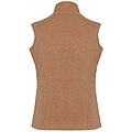Dámská mikrofleecová vesta Kariban fleece vest women, hnědý melír, vel. 3XL