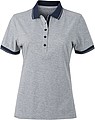 Dámská polokošile James Nicholson polo megange women, šedá/námořní modrá, vel. XXL