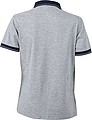 Dámská polokošile James Nicholson polo megange women, šedá/námořní modrá, vel. XXL