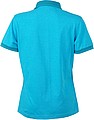 Dámská polokošile James Nicholson polo megange women, tyrkysová/tmavě tyrkysová, vel. XXL