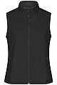 Dámská vesta James & Nicholson Promo softshell, černá, velikost M