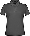 Dámské piqué polo James & Nicholson, antracitová, XL